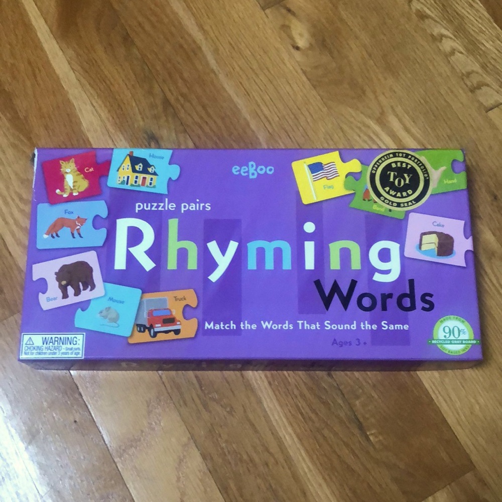 EeBoo Rhyming words puzzle 🧩 pairs